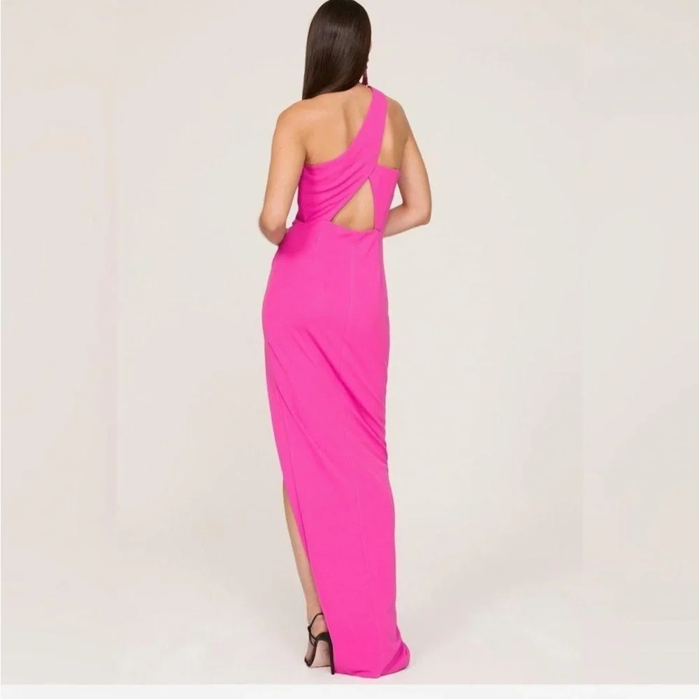 Katie May Pink One Shoulder Dress - Picture 2 of 7
